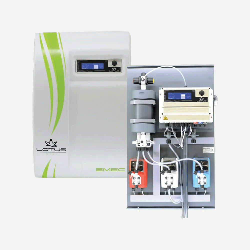 EMEC Lotus Disinfection System, illustrating its sophisticated design for effective pathogen control.